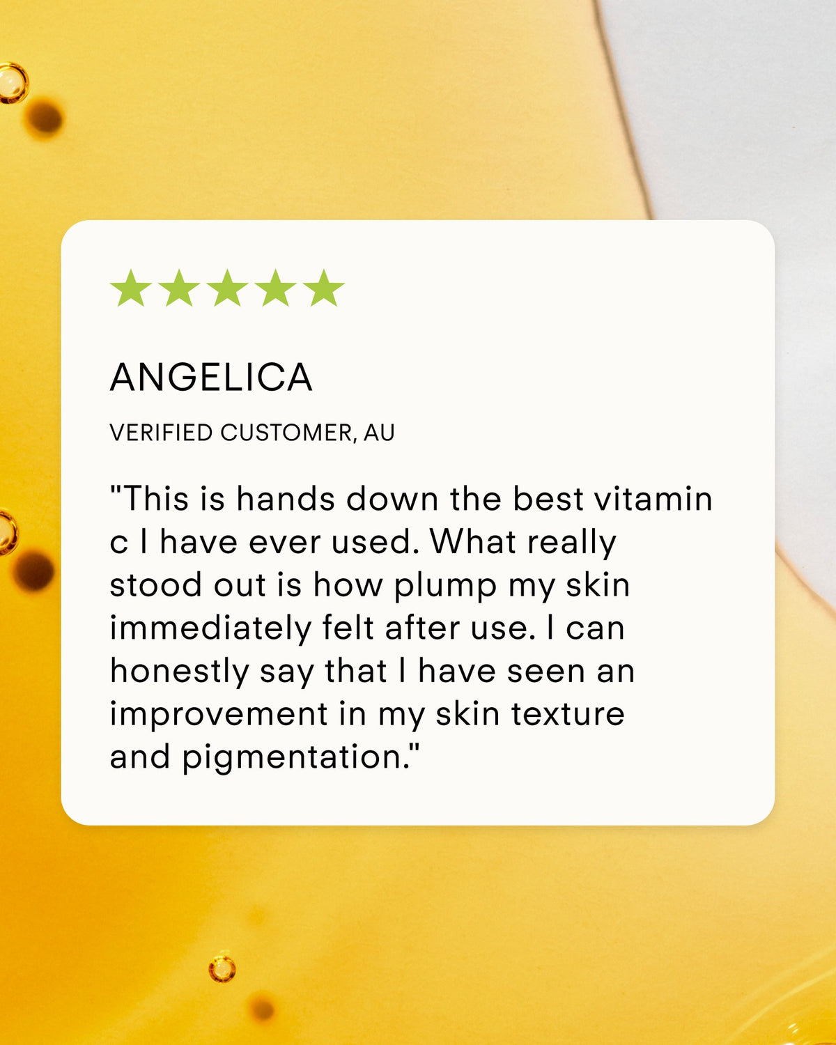 Firm Holiday Gift Set customer testimonial