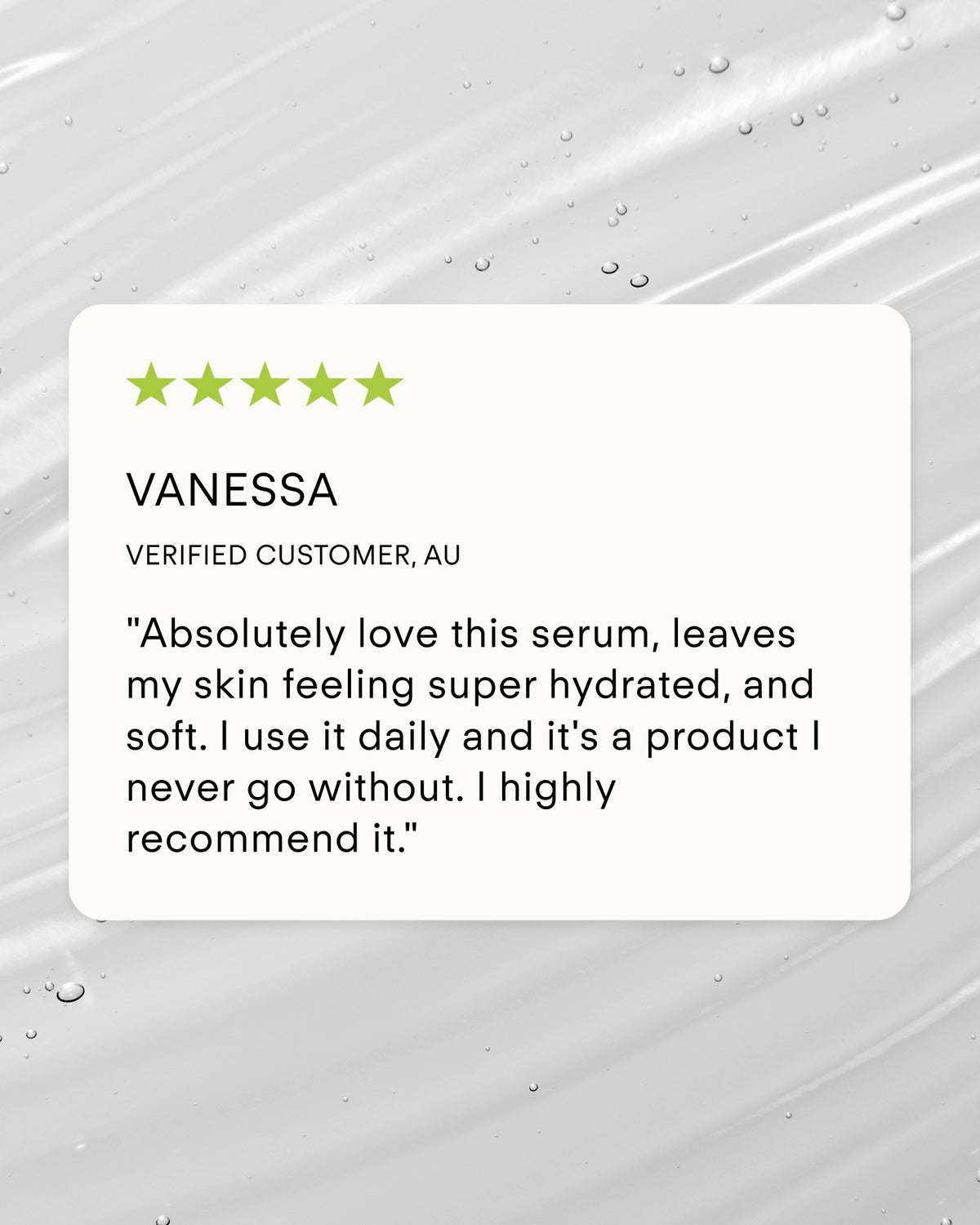 Hydrate Holiday Gift Set customer testimonial